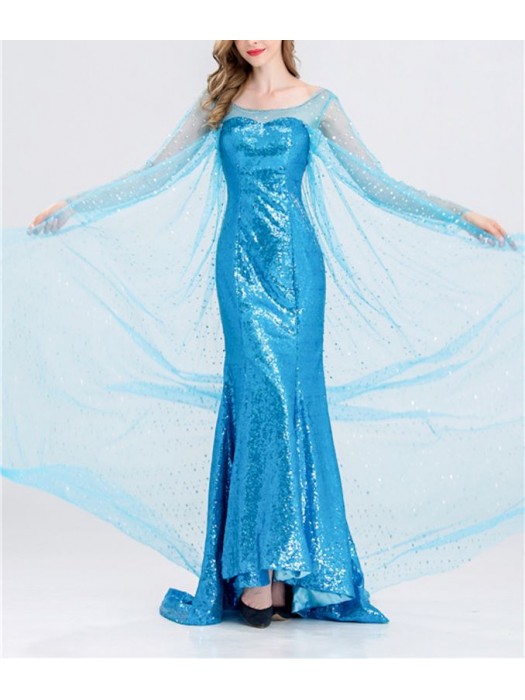 Frozen Vestito Carnevale Elsa Donna Adulto Dress up Woman Elsa Costumes ELS010
